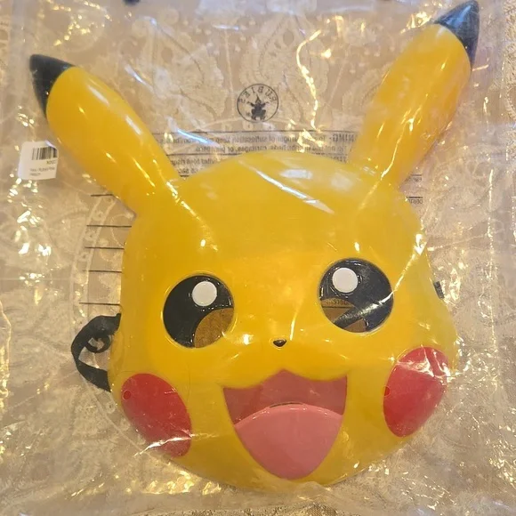 Yellow Pikachu Mask Costume Mask NWT - Picture 6 of 6
